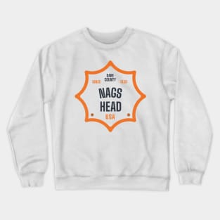 Nags Head, NC Summertime Vacationing Sun Signs Crewneck Sweatshirt